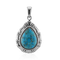 Kingman Blue Mojave Turquoise Silver Pendant (Art of Nature)