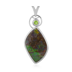 Ammolite Silver Pendant