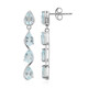 Sky Blue Topaz Silver Earrings