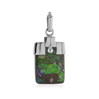 Ammolite Silver Pendant