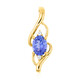 9K AAA Tanzanite Gold Pendant