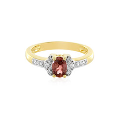 Pink Zircon Silver Ring