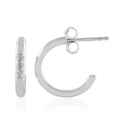 I3 (H) Diamond Silver Earrings