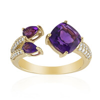 9K Siberian Amethyst Gold Ring (Adela Gold)