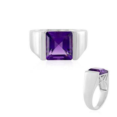 Siberian Amethyst Silver Ring