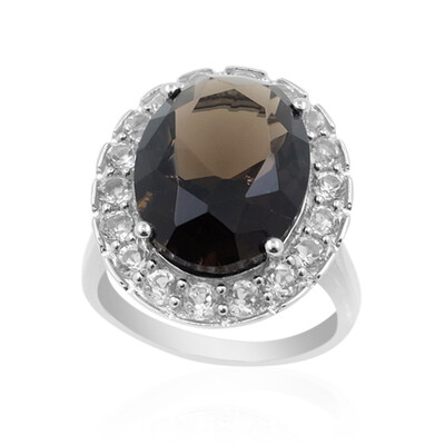 Smoky Quartz Silver Ring