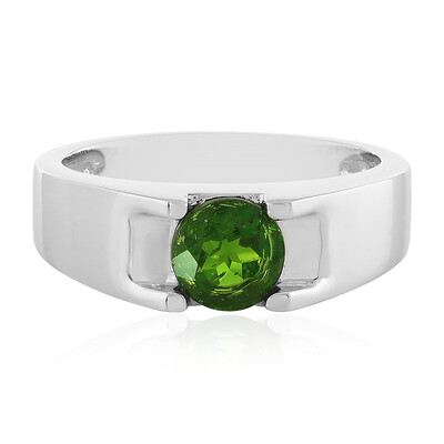 Russian Diopside Silver Ring