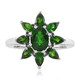 Russian Diopside Silver Ring