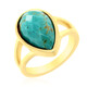 Tyrone Turquoise Silver Ring (Anne Bever)