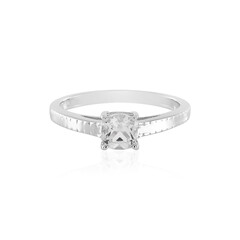 White Topaz Silver Ring