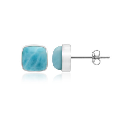 Larimar Silver Earrings