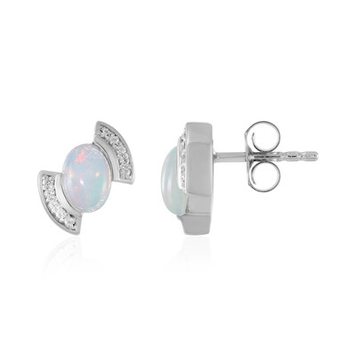 Welo Opal Silver Earrings