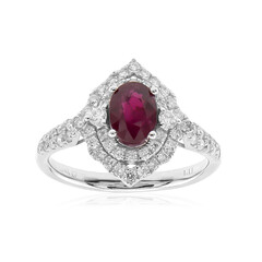 14K AAA Mozambique Ruby Gold Ring (CIRARI)