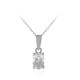 White Topaz Silver Necklace