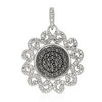 Black Diamond Silver Pendant