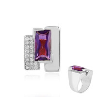 Siberian Amethyst Silver Ring (de Melo)