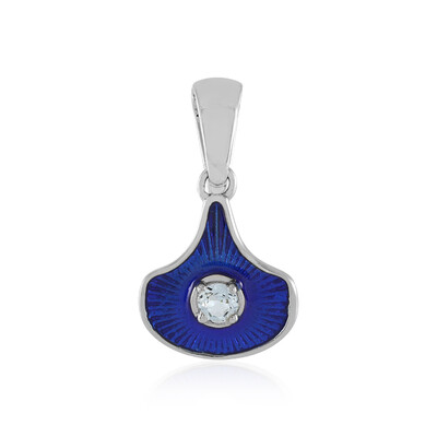 Sky Blue Topaz Silver Pendant