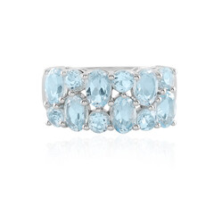 Sky Blue Topaz Silver Ring