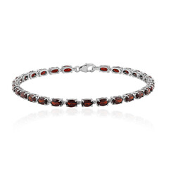 Garnet Silver Bracelet