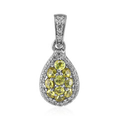 Sphene Silver Pendant