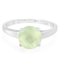 Prehnite Silver Ring