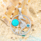 Arizona Turquoise Silver Necklace