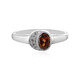 Raspberry Zircon Silver Ring