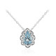 Sky Blue Topaz Silver Necklace