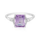 Rose de France Amethyst Silver Ring