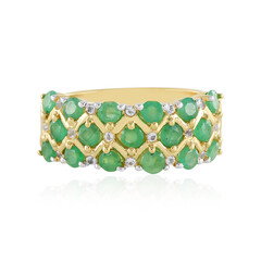 Socoto Emerald Silver Ring