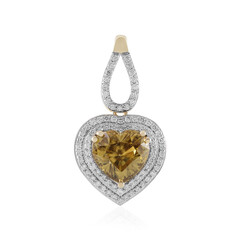 14K Champagne Zircon Gold Pendant (SUHANA)