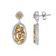 Citrine Silver Earrings