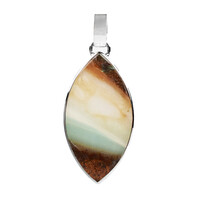 Pacific Chalcedony Silver Pendant