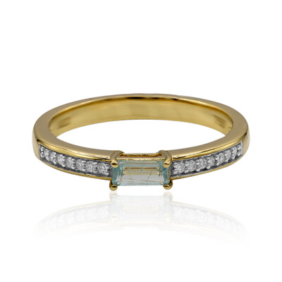 18K Grandidierite Gold Ring (AMAYANI)