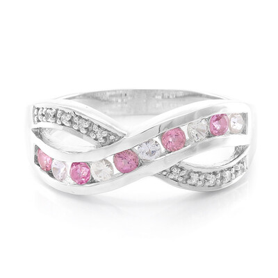 Pink Cuprian Tourmaline Silver Ring