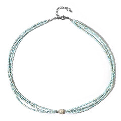 Hemimorphite Silver Necklace