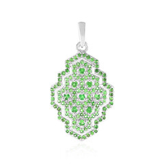 Tsavorite Silver Pendant