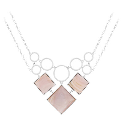 Mother of Pearl Silver Necklace