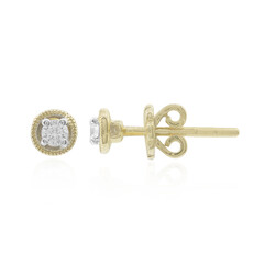 9K SI1 (G) Diamond Gold Earrings