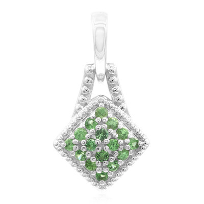 Tsavorite Silver Pendant