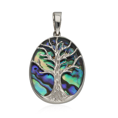 Abalone Shell Silver Pendant