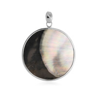 &quot;Pinctada Mother of Pearl Silver Pendant (Bali Barong)