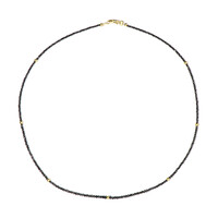 9K Black Diamond Gold Necklace