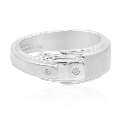 I1 (G) Diamond Silver Ring (Annette)