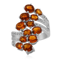 Madeira Citrine Silver Ring