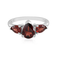 Indian Garnet Silver Ring