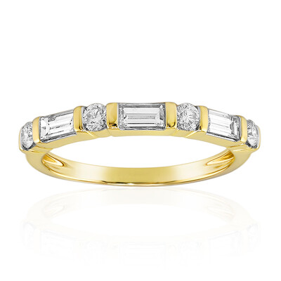 14K IF (D) Diamond Gold Ring (Annette)