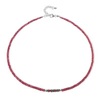 Madagascar Ruby Silver Necklace