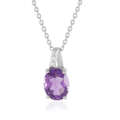 Amethyst Silver Necklace