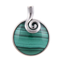 Malachite Silver Pendant